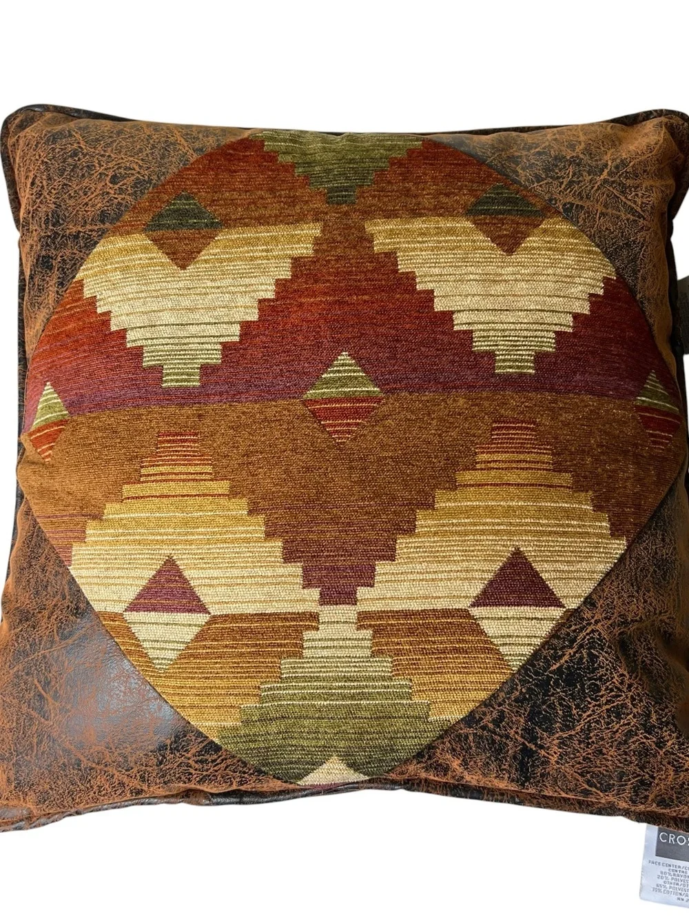 Croscill Set of 2 Accent Pillows - Rugged, Southwestern, Geometric Decor